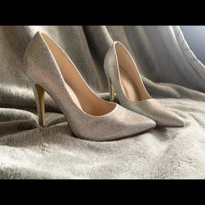 Sparkly Pumps-Silver